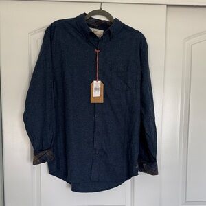 Men's Blue Button-Up Shirt